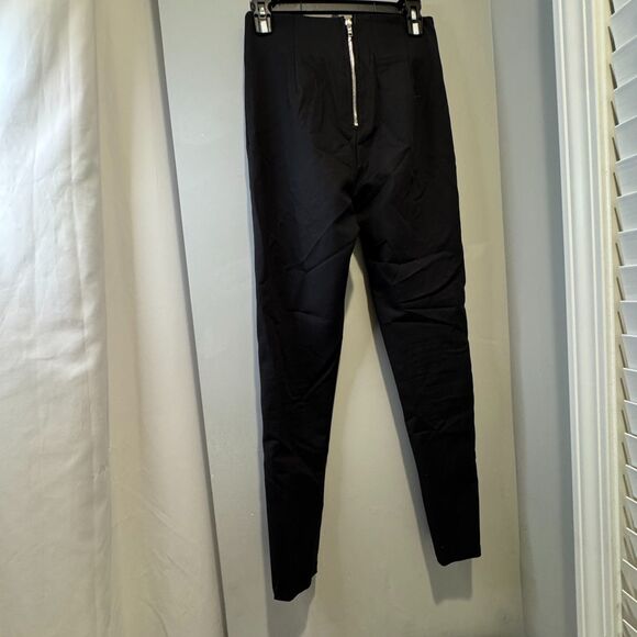 I AM GIA Super High Waisted Trendy Coco Metal Chain Panel Pants - Women's Medium - Picture 5 of 10